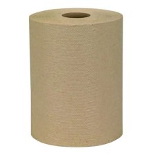 PUR Value Paper Roll Towel, 2" core, 800', Kraft, 6/ctn