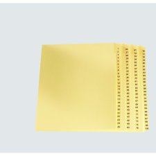Legal Exhibit Index Dividers, 1-100, Buff