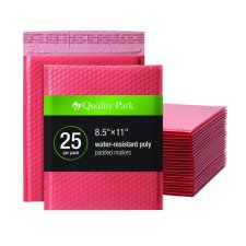 Quality Park® Bubble Mailers, Coral, 8-1/2" x 11", 25/bx