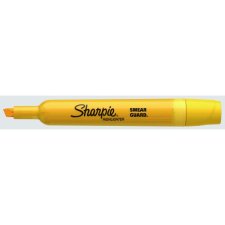 Sharpie® Tank Highlighters, Chisel Tip, Yellow, 12/bx