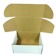 Supremex Enviro-logiX eCommerce Boxes, 6" x 4" x 2-1/10", Kraft/White, 50/pkg