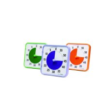 Time Timer® Educational Timers, 8", Assorted Secondary Colours, 3/pkg