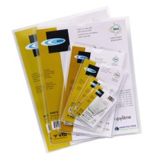 VLB FileMode Poly Pockets, Clear, 5" x 8"