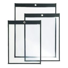 VLB FileMode Hang UP Sheet Holder, 8-1/2" x 11", Clear w/Black edge