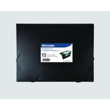 Winnable Poly Expanding File, Letter, Black