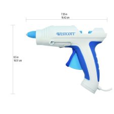 Westcott® 60 Watt Glue Gun, White/Blue