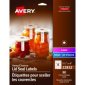 Avery Print-to-the-Edge Hemp Lid Seal Labels, 1-1/2" x 4", Beige, 80/pkg
