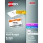 Avery® Name Badge Kits, Clip Style, 2-1/4" x 3-1/2", 100/pkg
