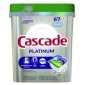 Cascade&reg; Platinum ActionPacs Dishwasher Tabs, 67/tub
