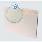 Continental Water-Resistant Reversible File Folders, Letter, Manilla, 100/bx