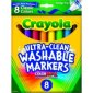 Crayola Ultra-Clean Washable Markers, 8 per package