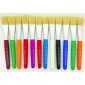 DBLG Flat Paint Brushes, 13mm, Assorted Colours, 12/pkg