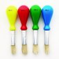 DBLG Junior Brushes w/Bulb Handles, Assorted Colours, 4/pkg