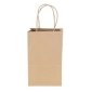 Duro® Paper Bags, 5-1/4" x 3-1//4" x 8-3/8", Kraft, 250/cs