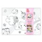 Funny® Mat Table Top Colouring Mat, Unicorn