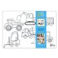 Funny® Mat Table Top Colouring Mat, Construction