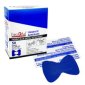 First Aid Central® Blue Metal Detectable Adhesive Bandages, Fingertip, 50/bx