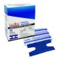 First Aid Central® Blue Metal Detectable Adhesive Bandages, Knuckle, 50/bx