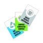Globe Slim Container Lid Decals, Trilingual