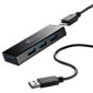 j5create® USB® 4-Port Mini Hub, Black
