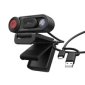 j5create&reg; HD Webcam with Auto and Manual Focus Switch, Black