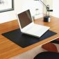 Lorell Desk Pad Anti-Static, 19" x 24", Black