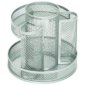 Merangue Circular Mesh Holder, Silver