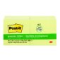 Post-It Recycled Greener Notes, 3" x 3"