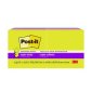 Post-it&reg; Super Sticky Notes, 3" x 3", Summer Joy Collection, 6/pkg