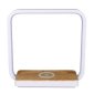 OttLite® Wireless Charging Station and Night Light, White woodgrain