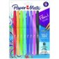 Paper Mate® Flair® Dual Tip Markers, Assorted Colours, 8/pkg