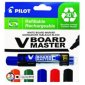 Pilot® BeGreen® V-Board Master Dry Erase Markers Chisel tip Assorted Colours 5/pkg