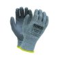 RONCO PrimaCut Earth Polyurethane Coated Cut Resistant Gloves, Large, Grey/Grey, 6 pairs/pkg