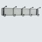 Safco® Onyx Mesh Wall Rack Coat Hook, Black