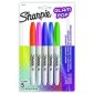 Sharpie&reg; Glam Pop Permanent Markers, Fine tip, Assorted Colours, 5/pkg