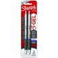 Sharpie&reg; S-Gel&reg; Metal Retractable Pens, 0.7mm, Blue/Grey, 2/pkg