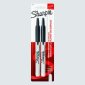 Sharpie® Retractable Permanent Markers, Fine Tip, Black, 2/pkg