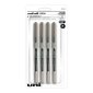 uni-ball® Vision Roller Pens, 0.7mm, Black, 4/pkg