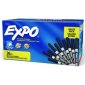 Expo® Low Odour Dry Erase Markers, Fine tip, Black, 36/bx