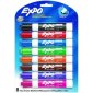 Expo® Low Odour Dry Erase Markers, Chisel Tip, Assorted Colours, 8/pkg