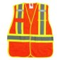 Zenith&reg; High Visibility Surveyor Vest, Large, Orange