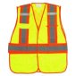 Zenith&reg; High Visibility Surveyor Vest, Medium, Lime Yellow