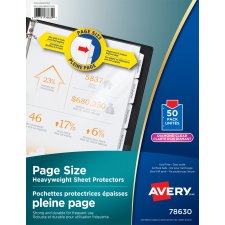 Avery Page Protectors, Clear, Letter, 50/bx