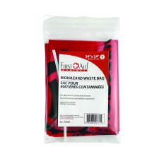 First Aid Central Biohazard Waste Bags, 24" x 24"