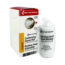First Aid Central SmartCompliance Supplies, Conforming Stretch Gauze Bandage, 2" x 6'