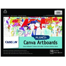 Canson Plein Air Artboards Canva, 9" x 12", 10/pd