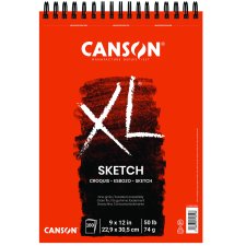 Canson XL Sketch Pads, 9" x 12", 100/pd