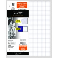 Mead Five Star Quad Refill Paper, 100/pkg