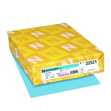 Neenah Astrobrights Paper, Letter, Lunar Blue, 500/pkg