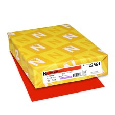 Neenah Astrobrights Paper, Letter, Orbit Orange, 500/pkg